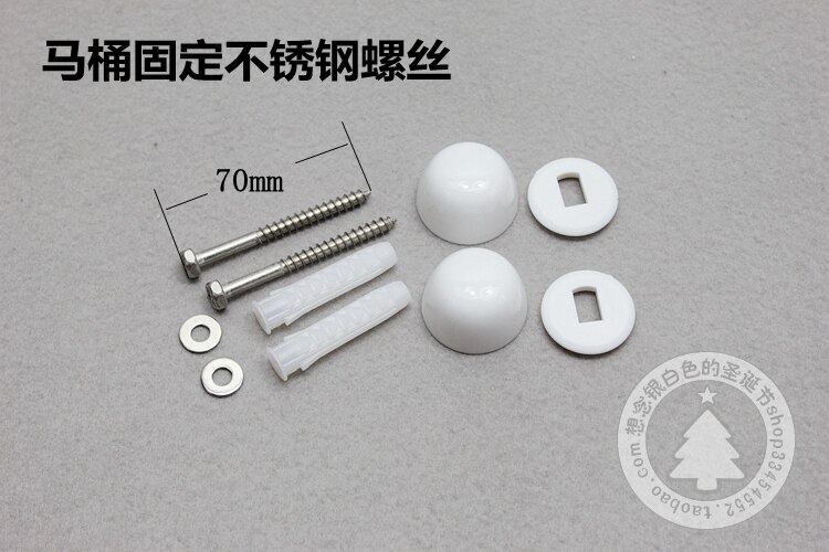 Toilet toilet installation fixed stainless steel screw trim cover bathroom cabinet fixed installation screws