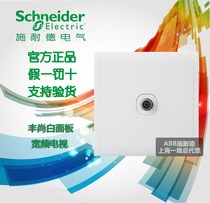 Schneider Switch Socket Panel 86 Fengshang Yabai Fengshang White Broadband TV