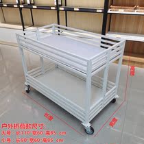 Beverage promotion table fruit pile head display stand special car market milk pile clothing store handles supermarket shelves small