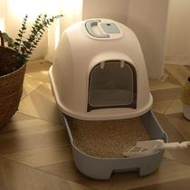 Drawer type cat litter Basin fully enclosed cat toilet oversized cat sandbowl deodorant and splashing cat litter bowl cat supplies