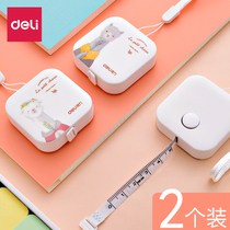 Deli mini tape measure Precision soft ruler Measure measurements Bust hips Waist height Special measuring tape measure Meter ruler