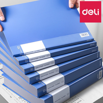 Del folder data book desktop office transparent insert a4 data collection book desktop office multi-layer examination paper collation certificate storage student with binder certificate Collection sheet music clip