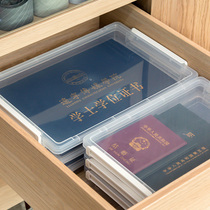 Alice household ID storage box jewelry small cosmetics certificate file storage box multifunctional classification box