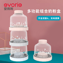 Aideli three-layer milk powder box supplementary food milk powder storage portable out multi-layer snack packaging box large capacity