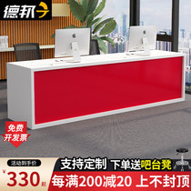 Graphic shop cash register counter business hall front desk reception desk intermediary real estate desk logistics express bar