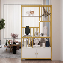 Light luxury entrance cabinet Partition cabinet Foyer cabinet room cabinet shelf Living room decorative cabinet Modern simple bookshelf customization