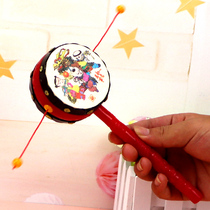 Rattle baby early education shake drum toy girl children Boy gift auspicious color crisp loud gift