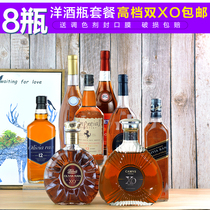 Foreign wine bottle jewelry wine cabinet decoration high-end creative simulation red wine model fake wine decoration empty bottle 8 bottle combination