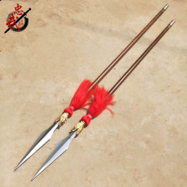 Rust steel martial arts big gun dragon head gun Zhao Yun long gun bully gun red tassel gun show gun Tai Chi spear