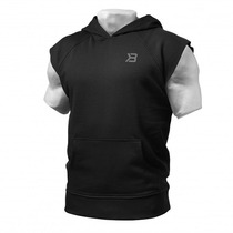  Summer new muscle brother fitness vest mens hooded waistcoat vest running training loose slim-fit top thin