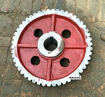 Industrial electric furnace copper wheel gear medium frequency furnace reducer accessories copper iron gear worm turbine iron shaft reducer teeth