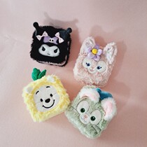 Japanese cartoon cat soft pineapple bear jewelry box convenient ring travel small storage box