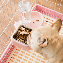 Cat water dispenser Hanging bowl Automatic water dispenser Cat does not wet mouth Hanging cage feeding artifact Pet supplies