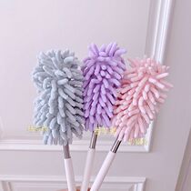 Girl Heart Dust Zen Mini Cute Small Desktop Retractable Feather Duster does not drop the dust cleaning rag