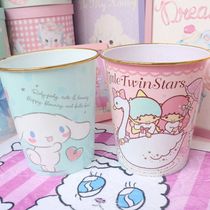 Cartoon melody dormitory cute household trash girl heart bathroom bedroom plastic web basket