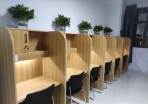 Study room closed learning desks and chairs immersion partition postgraduate entrance examination training single computer simple modern table learning