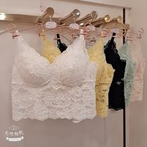 Ancient concubine 52002 summer French sexy lace underwear women inside and outside wear small chest gathering vest suspender belt bra