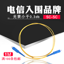 SC-SC telecom-grade single-mode fiber optic jumper SC-SC pigtail 1 m 2 m 3 m pigtail 100 jumpers