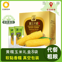 8 Northeast sticky yellow waxy sticky sweet corn cob sticky soft vacuum packaging Non-GMO lock fresh bract rice whole grain bag grain