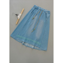  P254-901]counter brand new OL skirt mid-skirt one-step skirt 0 29KG