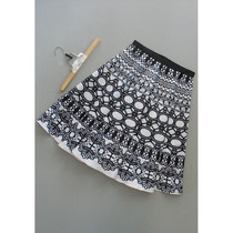 Printing C200-800] counter brand new women's unkempt skirt pleated skirt 0 31KG