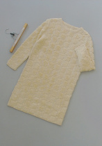Full Good Wan N48-202] counter brand 1079 wool mohair base dress 0 91KG