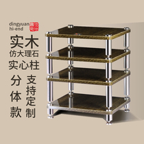 Solid wood solid column legs Amplifier rack Speaker Sound cabinet rack Bile machine material shelf Shock absorber nail tripod Dingyuan
