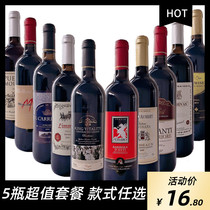 Wine cabinet decoration red wine bottle high-grade imported simulation red wine empty bottle fake wine props Model room decoration package