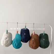 2021 Korean Childrens Hats Summer Thin Boys and Girls Single Letter Embroidered Cap Baseball Cap Shade Hat