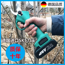 Germany imported electric scissors Fruit flower pepper trees rechargeable pruning knife Lithium battery special scissors garden
