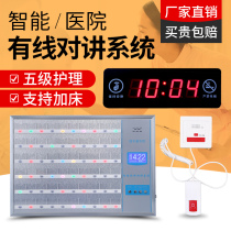 Huling cable medical intercom system nursing home Hospital elderly apartment with wired intercom corridor double-sided display ward bed wired voice two-way hospital pager intercom system