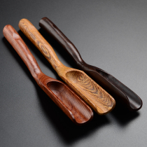 New promotion Ebony Rosewood bamboo tea spoon tea shovel tea tea spoon kung fu tea set tea ceremony