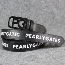 Export Japan and South Korea single PEARLYGATES mens and womens head layer leather fashion sports leisure belt belt