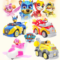 Wang Wang Team Standout Powerful Dog Super Power Dog Super Energy Team Series Big Number Archimao Fur Puppy Toy Car Paparazzi Suit