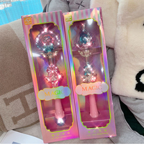 New childrens magic wand music glowing magic stick girl princess toy