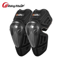 Riding tribal motorcycle riding knee pads elbow guard wind four-piece set Winter carbon fiber anti-drop protective gear Knight equipment