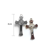  Catholic Holy Relics Benedict Cross Rosary Accessories 4cm