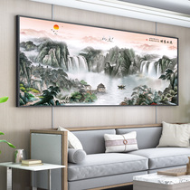 New Chinese landscape painting Chinese style hanging painting living room sofa background decoration wall painting Atmospheric murals office calligraphy and painting