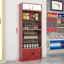 Red wine cabinet supports customized cabinet iron wine cabinet storage products cabinet wine rack small display rack tea