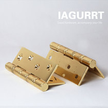  Imported silent hinge hinge room door pure copper wooden door plus heavy bathroom invisible bearing hinge 5 inches