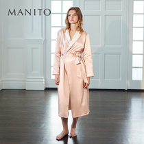 MANITO Manitou Silk Terry silk nightgown loose midi silk pajamas loungewear