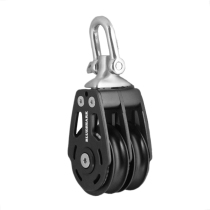 Yacht sailing 75mm aluminum alloy double pulley NO:2715 New special offer