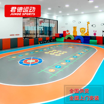 Childrens physical fitness custom ground glue Childrens basketball court sensory training Sports Ground glue 360pvc private education ground glue