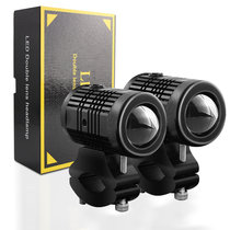 Motorcycle LED spotlight far and near light strong light tangent external modified lens headlight flashing auxiliary light