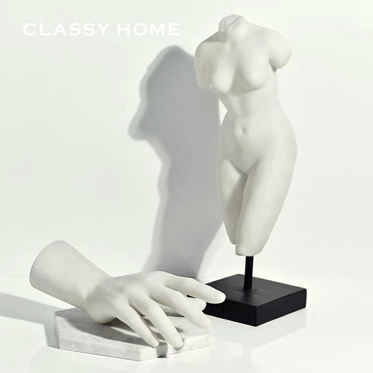 Nordic modern minimalist human art personality resin ornament jewelry rack study bedroom American decoration