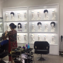 Wig display case head mold shelf baking paint bag shoe cabinet barber shop display boutique cabinet