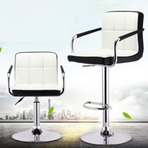 High and low chair stool boss lift backrest office high foot cashier bar bar chair fashion milk tea swivel chair