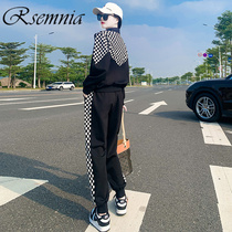 Rsemnia International Brand Sports Suit Women's Outdoor Fashion Leisure Foreign Style Running Long Sleeve Wear Two-Piece Set