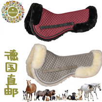 German direct mail small sheep skin saddle pad wear resistant scratch balance temperature more stable motion spine protection