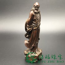 Pure copper Bodhidharma Buddha three-dimensional ornaments Copper Bodhidharma Buddha pulp old Copper Buddha Buddha Bronze cast bronze antique